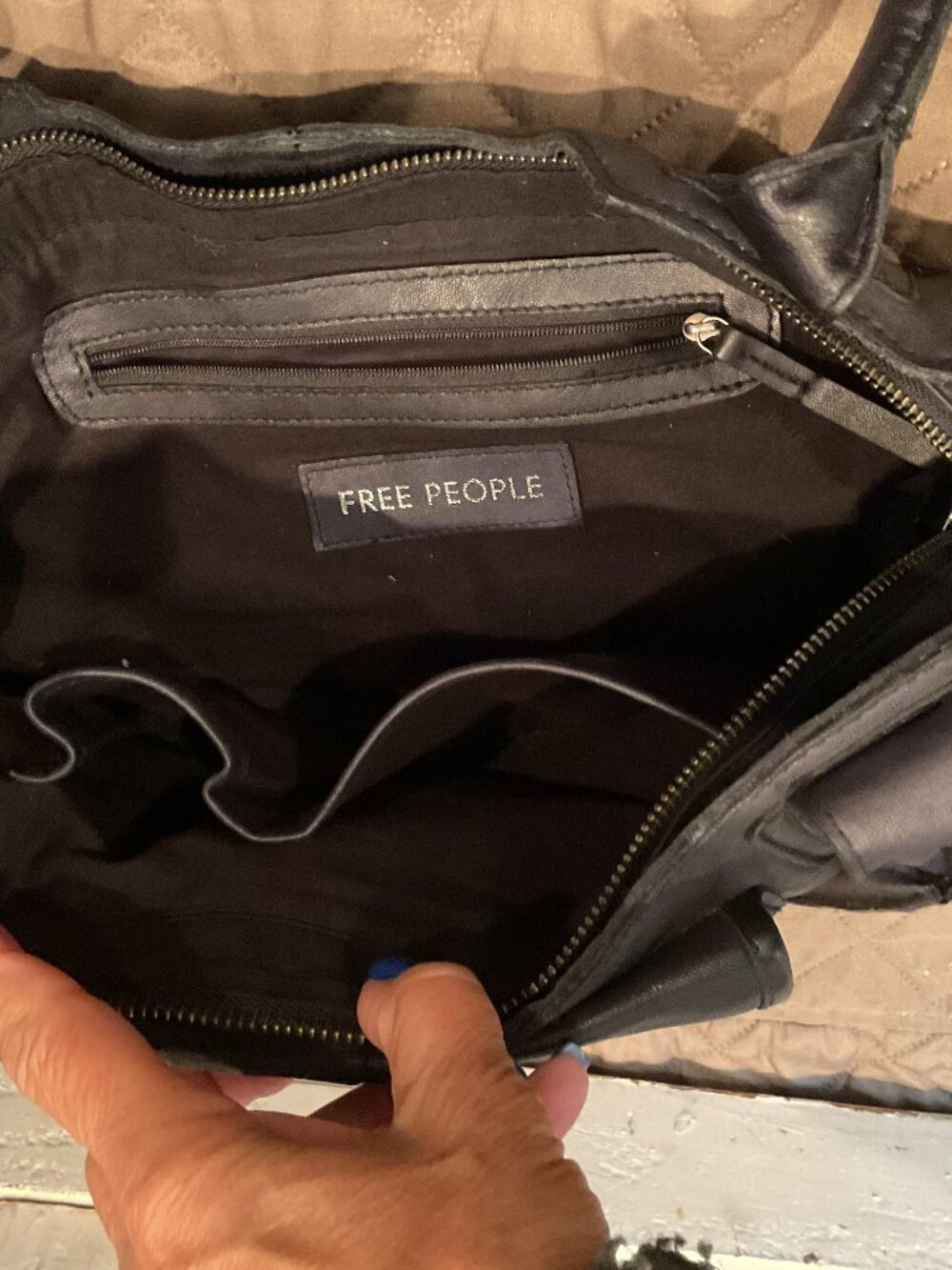 Free People Black Sabo East West Bag - Picture 3 of 5